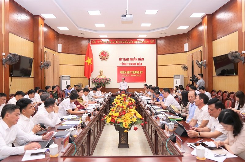 Một cuộc họp của Ủy ban nhân dân tỉnh Thanh Hóa