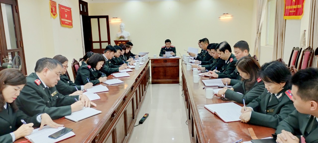 Một cuộc họp của Thanh tra tỉnh Hà Giang
