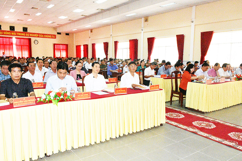 Các đại biểu tham dự Hội nghị quán triệt tại tỉnh Sóc Trăng
