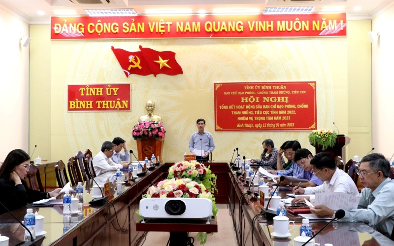 Một Hội nghị của Ban Chỉ đạo phòng, chống tham nhũng, tiêu cực tỉnh Bình Thuận