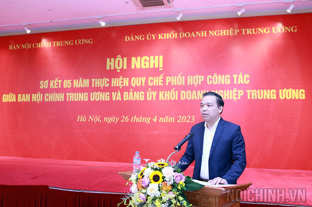 Đồng chí Nguyễn Thanh Tân, phụ trách Vụ Theo dõi xử lý các vụ án, vụ việc, Ban Nội chính Trung ương