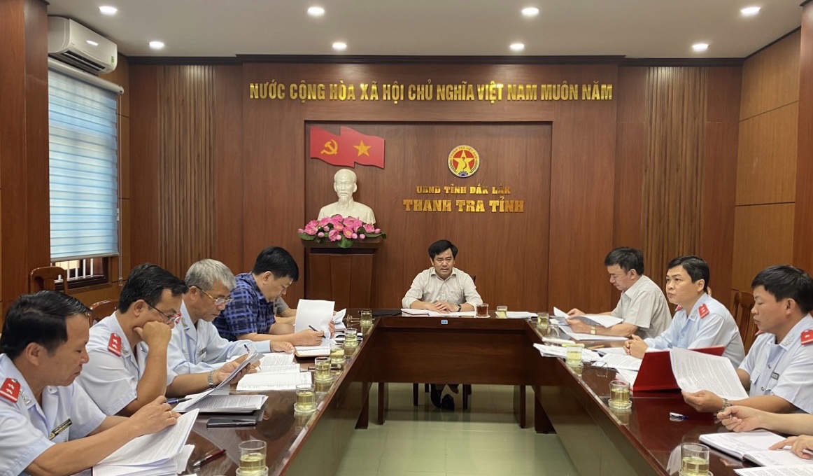 Một cuộc họp của Thanh tra tỉnh Đắk Lắk