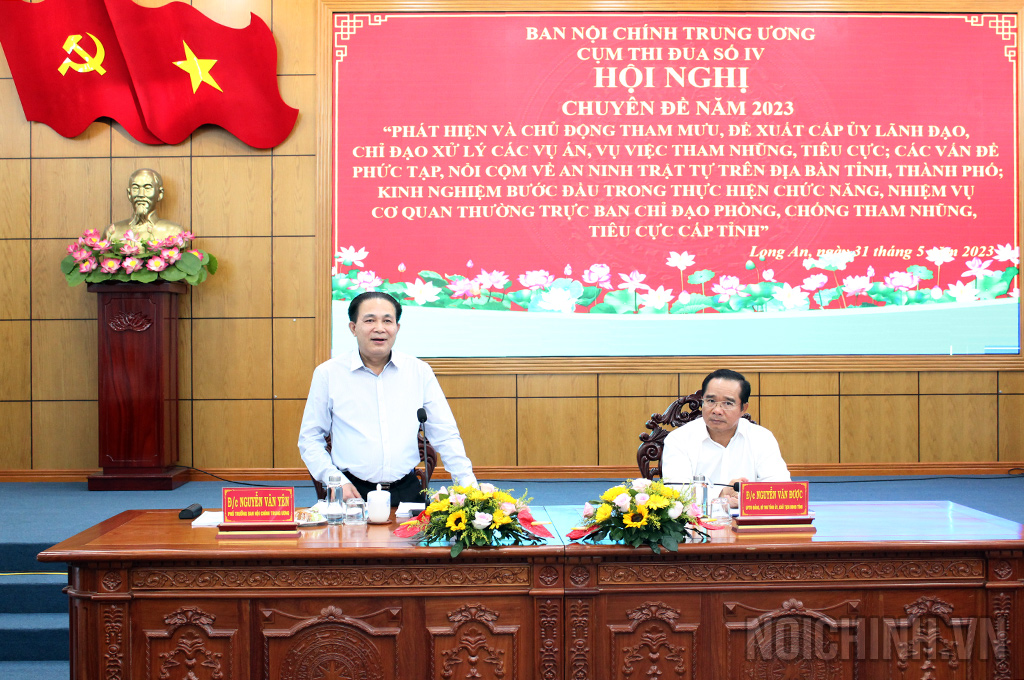 Nguyễn Văn Yên, Phó Trưởng Ban Nội chính Trung ương phát biểu chỉ đạo tại Hội nghị