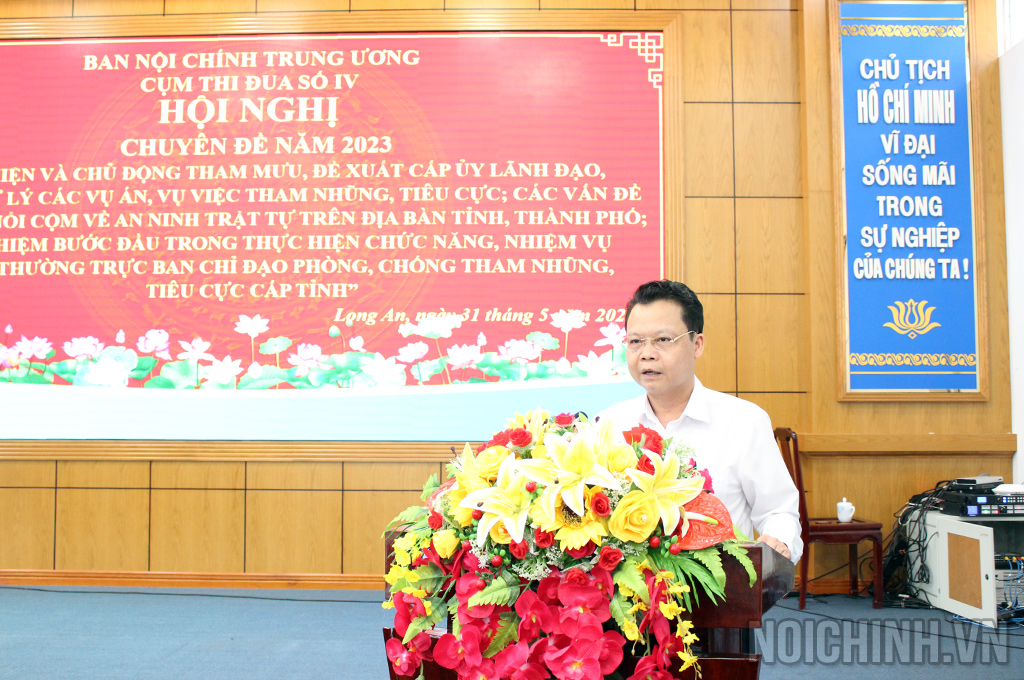 Đồng chí Trịnh Thăng Quyết, Phó Vụ trưởng Vụ Địa phương III, Ban Nội chính Trung ương