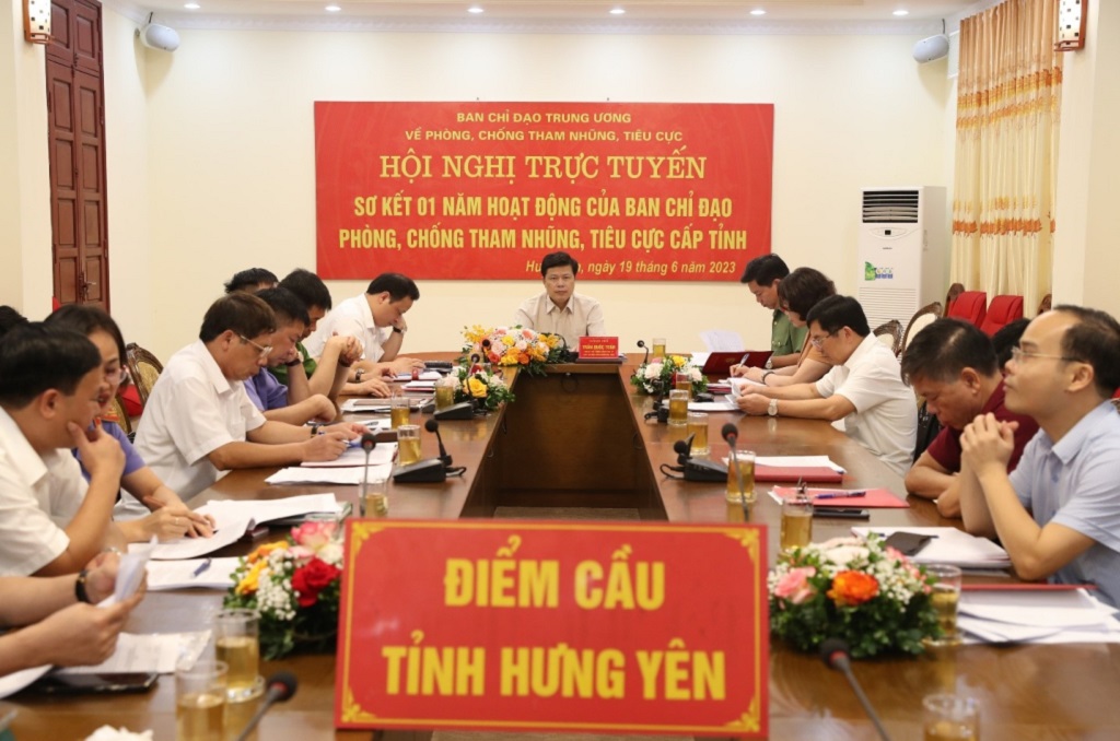 Hội nghị sơ kết 1 năm Ban Chỉ đạo cấp tỉnh điểm cầu tỉnh Hưng Yên
