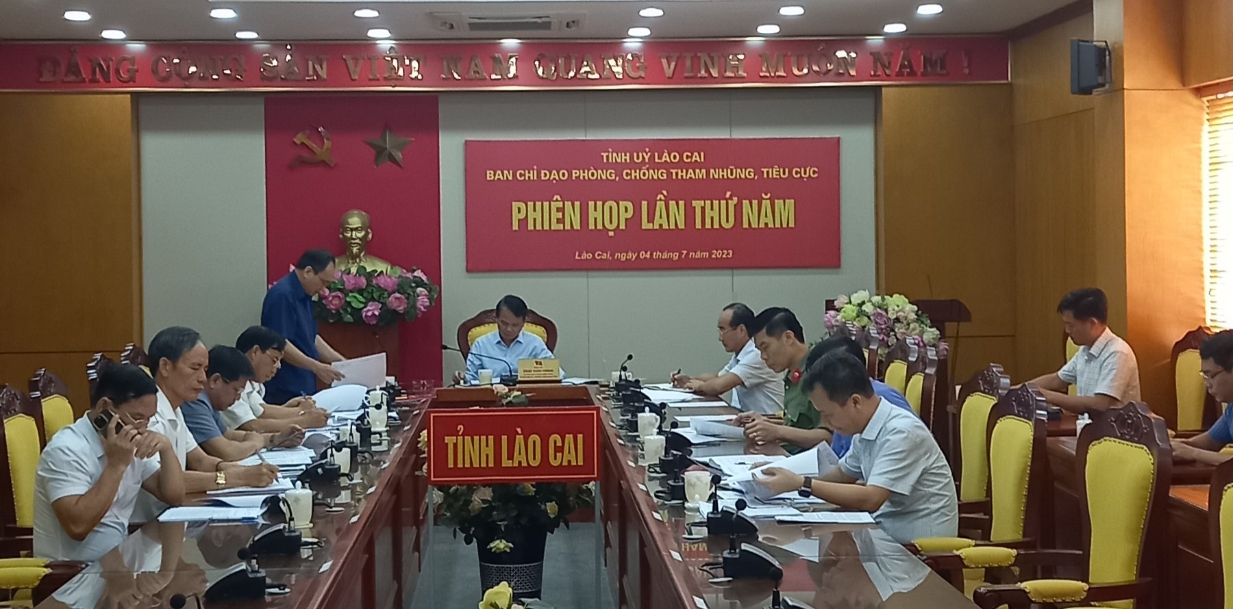 Phiên họp thứ 5 Ban Chỉ đạo phòng, chống tham nhũng, tiêu cực tỉnh Lào Cai