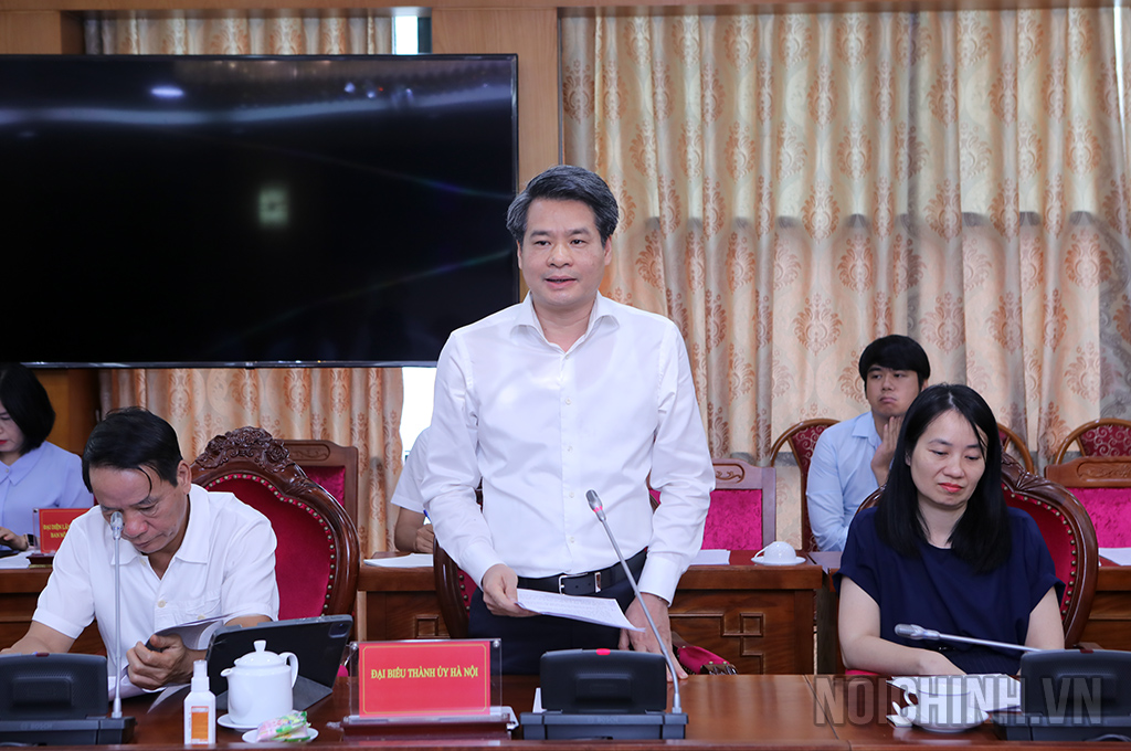 Đồng chí Nguyễn Quang Đức, Ủy viên Ban Thường vụ, Trưởng Ban Nội chính Thành ùy Hà Nội