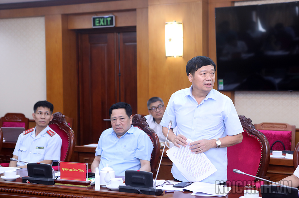 Đồng chí Vũ Mạnh Thắng, Ủy viên Ban Thường vụ, Trưởng Ban Nội chính Tỉnh ủy Bắc Giang