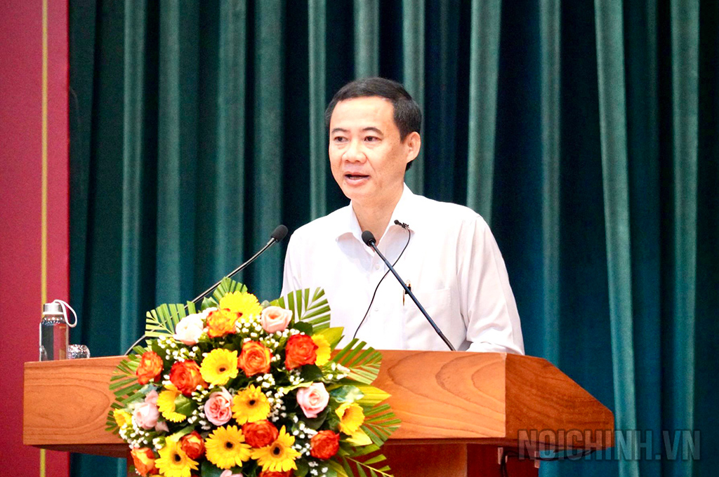 Đồng chí Nguyễn Thái Học, Phó Trưởng Ban Nội chính Trung ương phổ biến nội dung Cuốn sách của Tổng Bí thư Nguyễn Phú Trọng