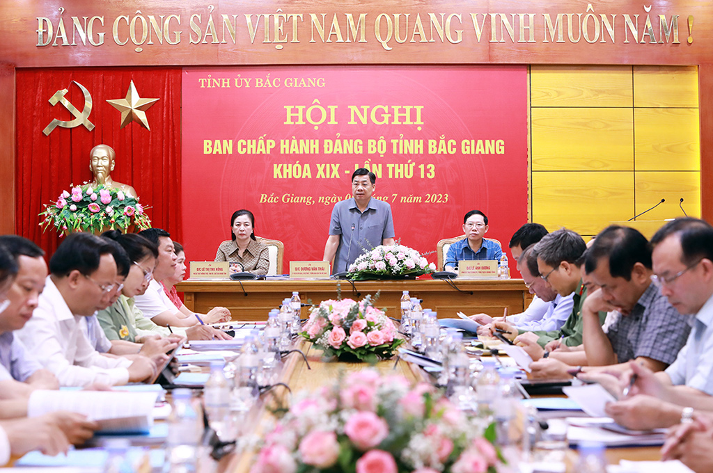Một Hội nghị Ban Chấp hành Đảng bộ tỉnh Bắc Giang