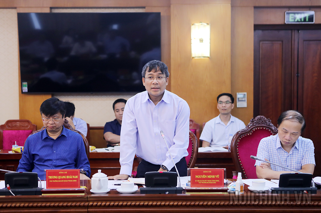 Đồng chí Nguyễn Minh Vũ, Ủy viên dự khuyết Trung ương Đảng, Thứ trưởng Bộ Ngoại giao