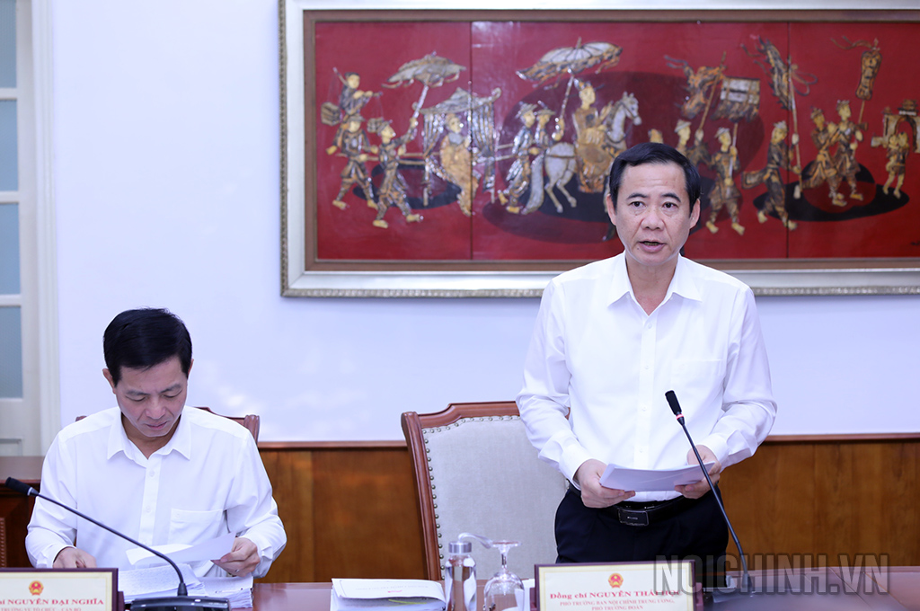 Đồng chí Nguyễn Thái Học, Phó Trưởng Ban Nội chính Trung ương, Phó trưởng Đoàn kiểm tra công bố Quyết định, Kế hoạch kiểm tra