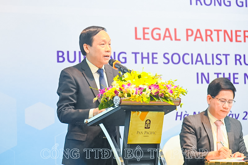 Đồng chí Nguyễn Thanh Hải, Phó Trưởng Ban Nội chính Trung ương phát biểu tại Diễn đàn
