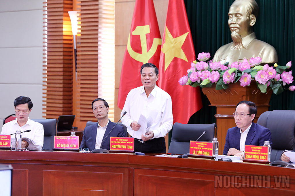 Đồng chí Nguyễn Văn Tùng, Phó Bí thư Thành ủy, Chủ tịch UBND Thành phố Hải Phòng