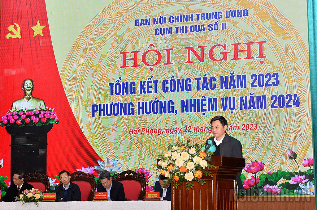 Đồng chí Hồ Lê Ngọc, Trưởng Ban Nội chính Tỉnh ủy Nghệ An 