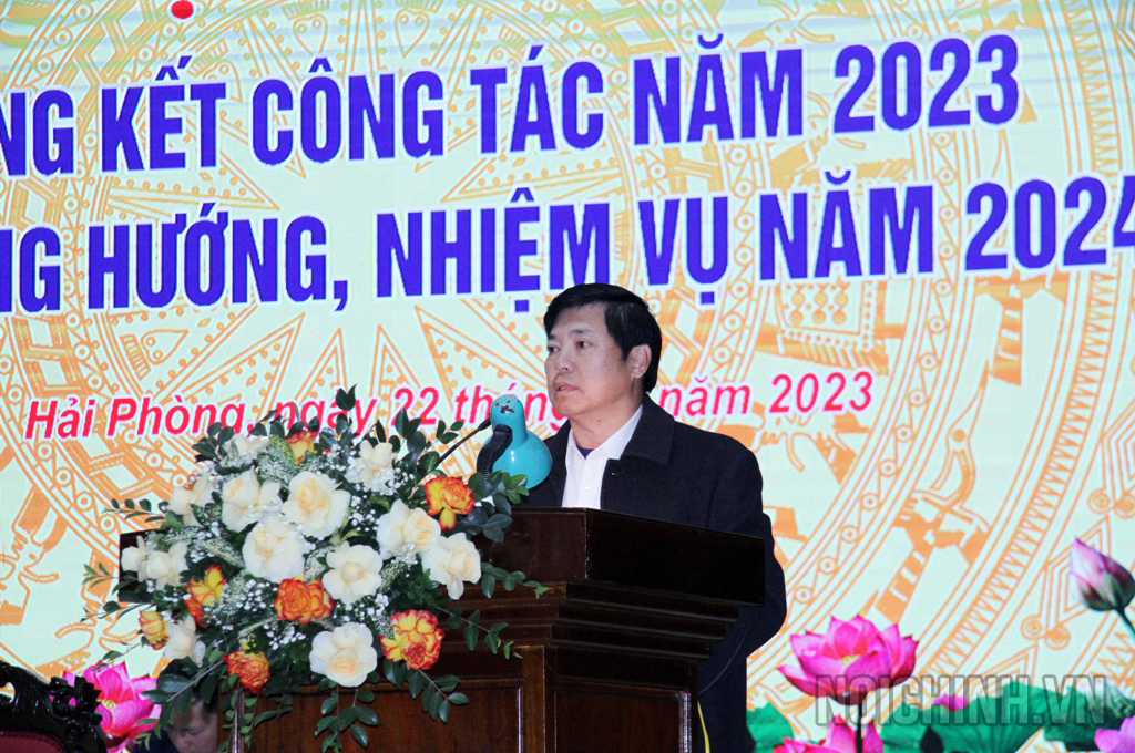 Đồng chí Lê Hữu Quý, Trưởng Ban Nội chính Tỉnh ủy Ninh Bình 