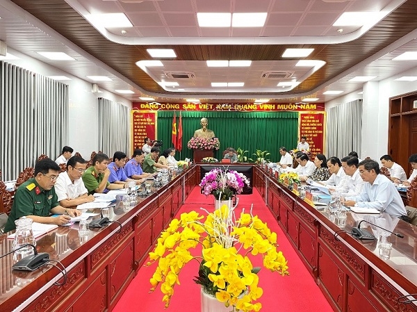 Quang cảnh Phiên họp thứ 6 của Ban Chỉ  đạo phòng, chống tham nhũng tỉnh Trà Vinh