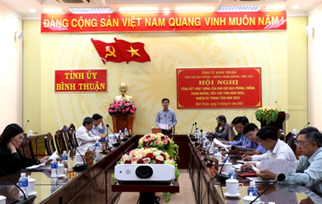 Một cuộc họp của Ban Chỉ đạo PCTNTC tỉnh Bình Thuận