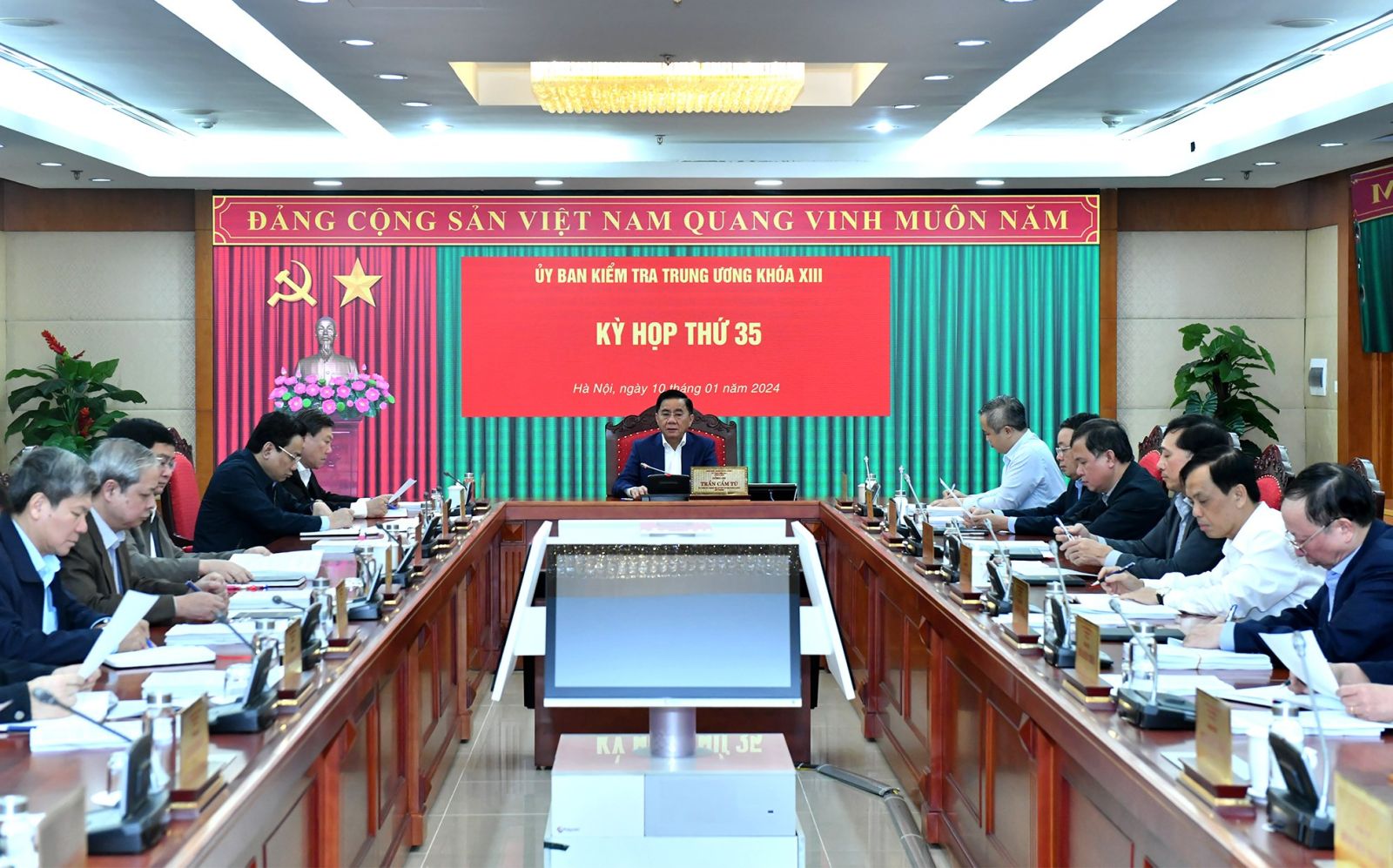 Quang cảnh Kỳ họp 35 Ủy ban kiểm tra Trung ương
