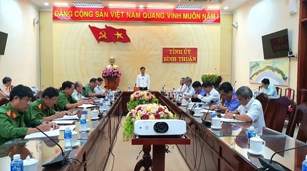 Một cuộc họp của Ban Chỉ đạo PCTNTC tỉnh Bình Thuận