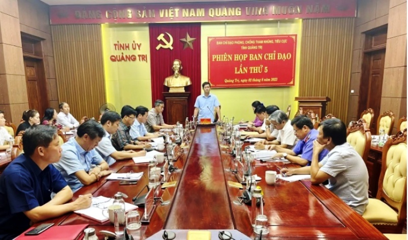 Phiên họp thứ 5 Ban Chỉ đạo PCTNTC tỉnh Quảng Trị