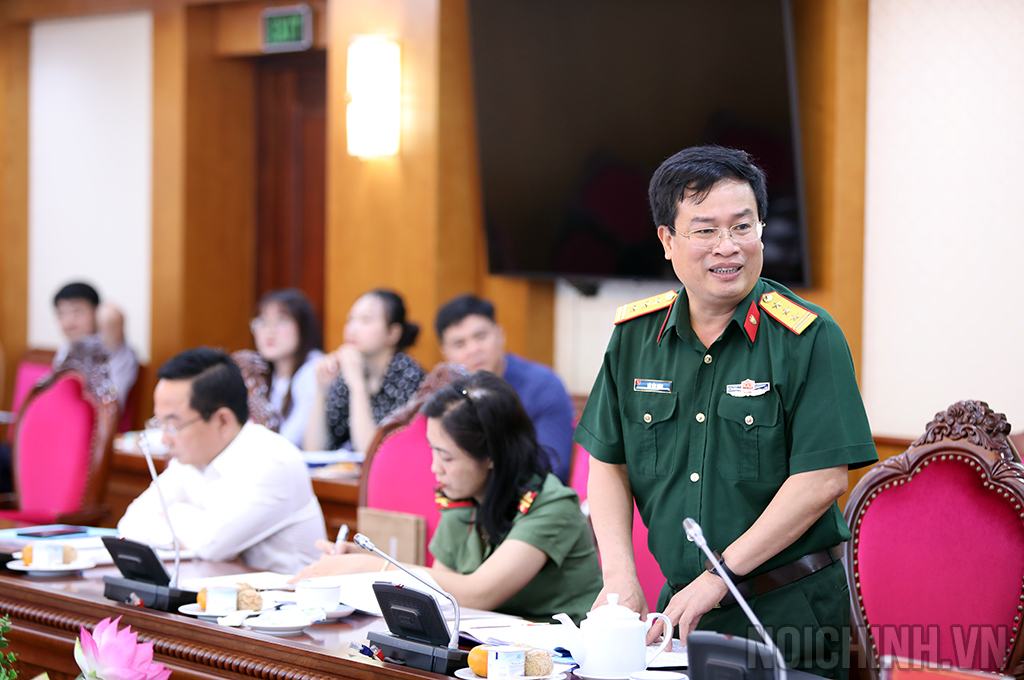 Đồng chí Bùi Văn Hưng, Trưởng phòng Nghiên cứu, Viện Kiểm sát quân sự Trung ương