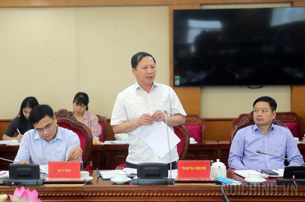 Đồng chí Vũ Hồng Khánh, Phó Vụ trưởng Vụ Kế hoạch tổng hợp, Thanh tra Chính phủ