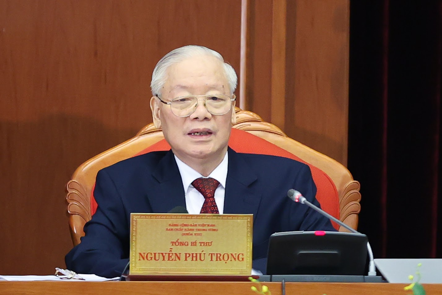 Đồng chí Tổng Bí thư Nguyễn Phú Trọng phát biểu khai mạc Hội nghị