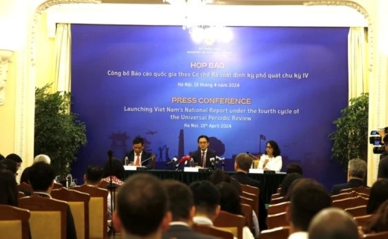 Họp báo công bố Báo cáo quốc gia UPR chu kỳ IV của Việt Nam