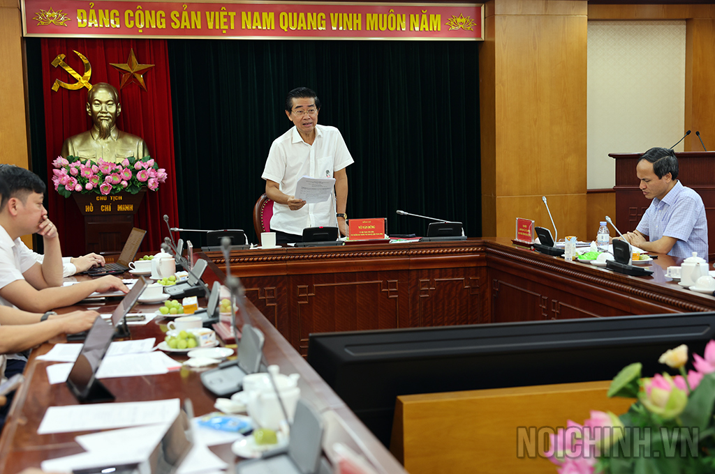 Đồng chí Võ Văn Dũng, Ủy viên Trung ương Đảng, Phó Trưởng Ban Thường trực Ban Nội chính Trung ương