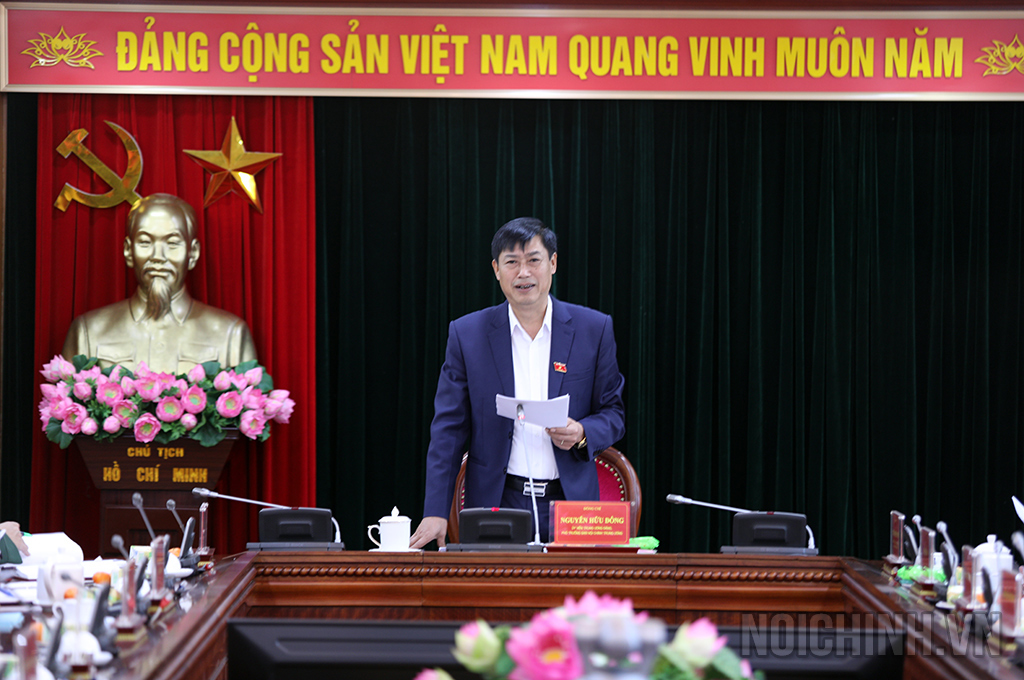 Đồng chí Nguyễn Hữu Đông, Ủy viên Trung ương Đảng, Phó Trưởng Ban Nội chính Trung ương Kết luận tại Hội nghị