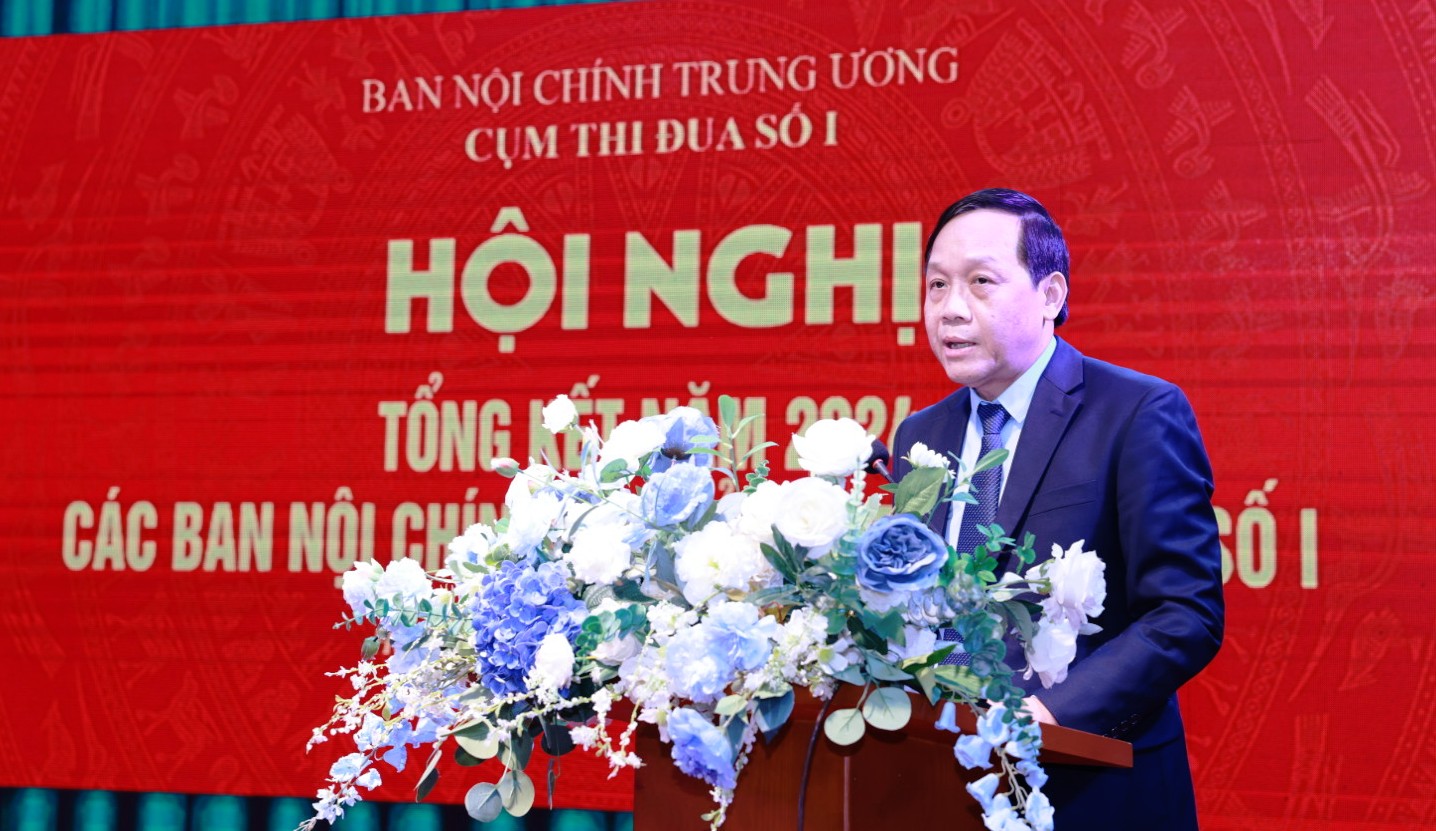 Đồng chí Nguyễn Thanh Hải, Phó Trưởng Ban Nội chính Trung ương phát biểu kết luận 