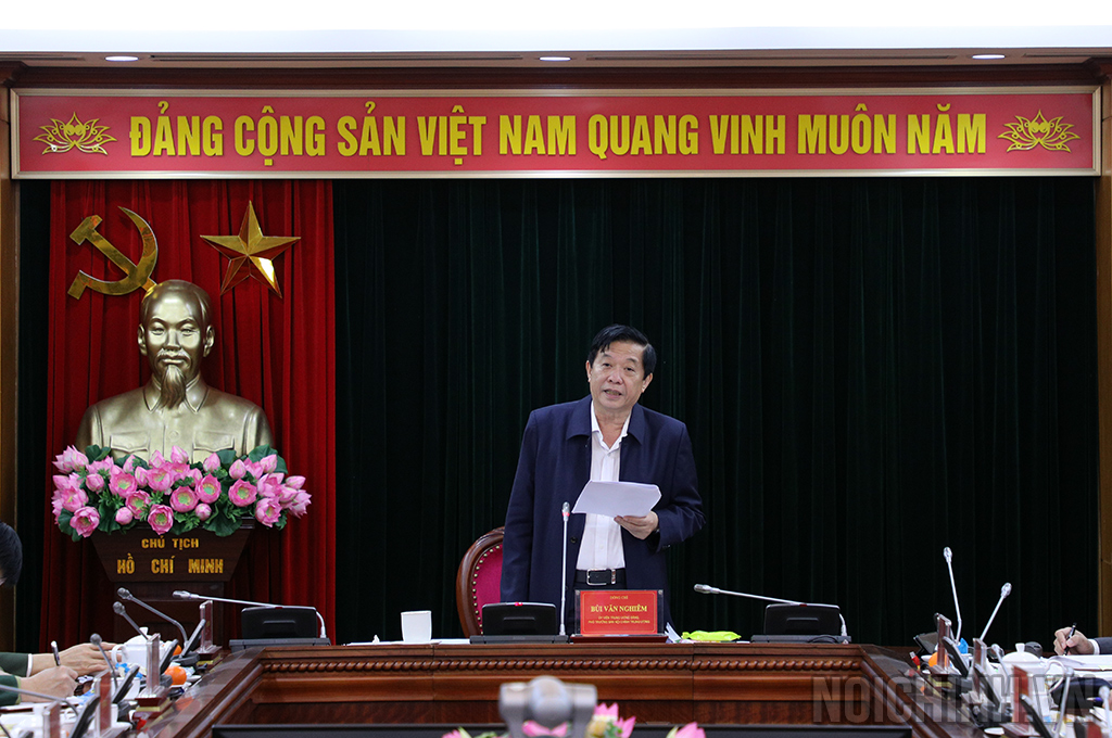 Đồng chí Bùi Văn Nghiêm, Ủy viên Trung ương Đảng, Phó Trưởng Ban Nội chính Trung ương Kết luận Hội nghị