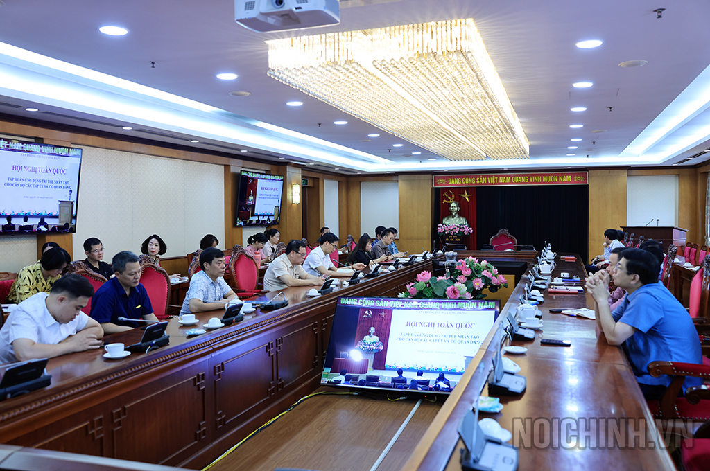 Quang cảnh Hội nghị tại điểm cầu Ban Nội chính Trung ương