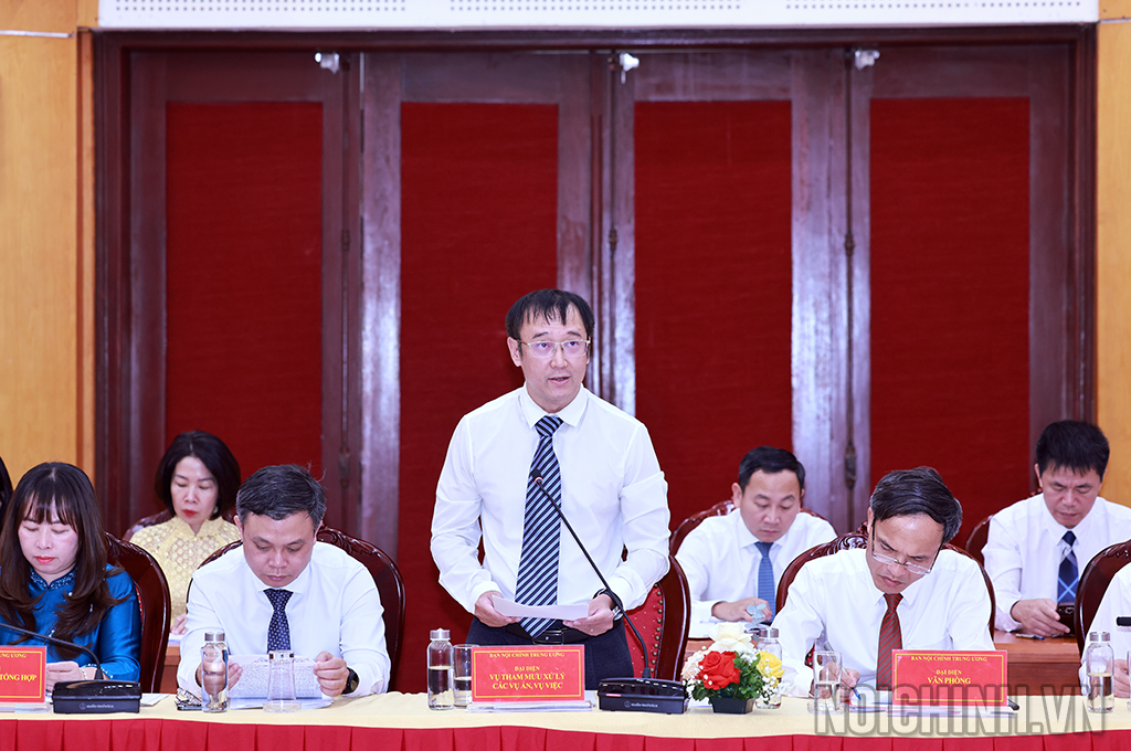 Đồng chí Mai Xuân Bình, Phó Vụ trưởng Vụ Theo dõi xử lý các vụ án, vụ việc, Ban Nội chính Trung ương