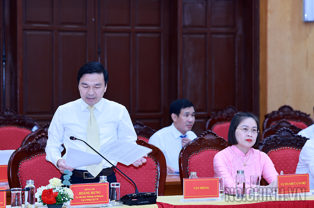 Đồng chí Hoàng Hưng, Cục trưởng Cục Thanh tra, giải quyết khiếu nại, tố cáo lĩnh vực xây dựng (Cục VII), Thanh tra Chính phủ