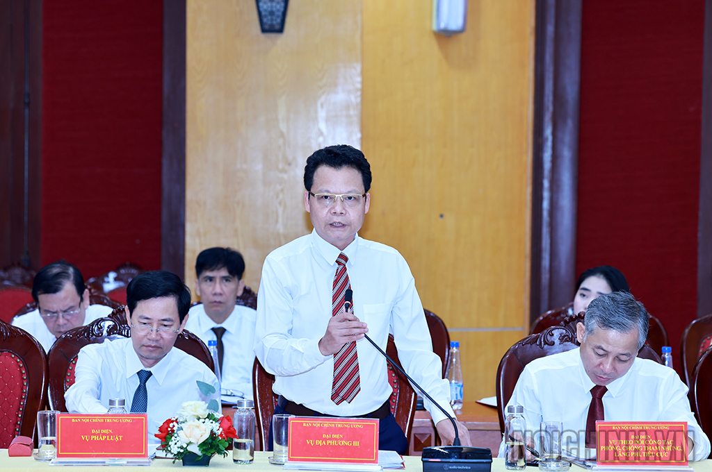 Đồng chí Trịnh Thăng Quyết, Phó Vụ trưởng Vụ Địa phương III, Ban Nội chính Trung ương