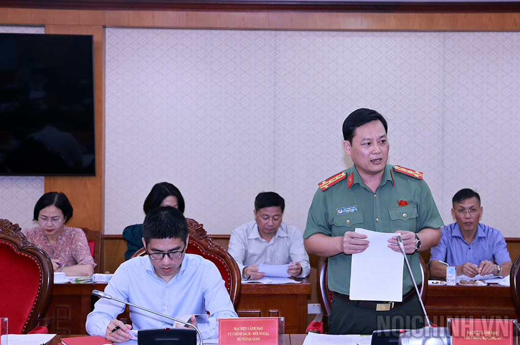 Đồng chí Đại tá Mai Xuân Thảo, Phó Chánh Văn phòng Bộ Công an