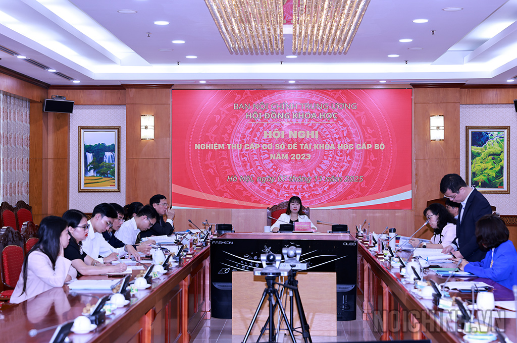 Quang cảnh Hội nghị nghiệm thu