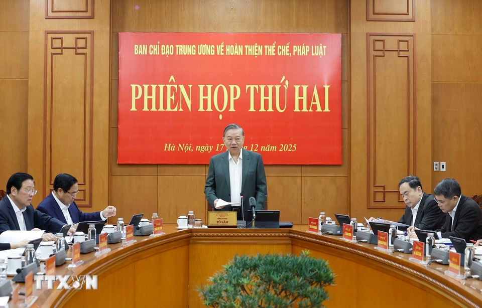 Đồng chí Tổng Bí thư Tô Lâm phát biểu chỉ đạo