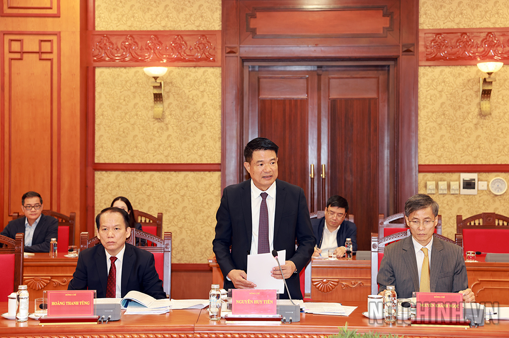 Đồng chí Nguyễn Huy Tiến, Viện trưởng Viện Kiểm sát nhân dân tối cao, Ủy viên Ban Chỉ đạo