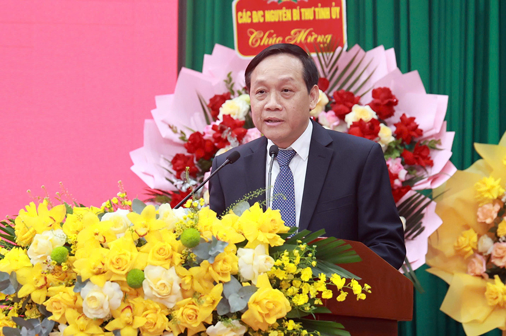 Đồng chí Nguyễn Thanh Hải, Phó trưởng Ban Nội chính Trung ương phát biểu tại Lễ kỷ niệm