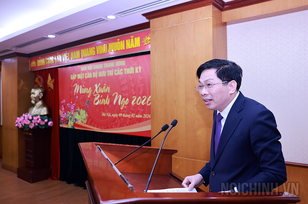 Đồng chí Đặng Văn Dũng, Ủy viên Trung ương Đảng, Phó Trưởng Ban Nội chính Trung ương, báo cáo kết quả công tác năm 2025; nhiệm vụ trọng tâm năm 2026 của Ban Nội chính Trung ương