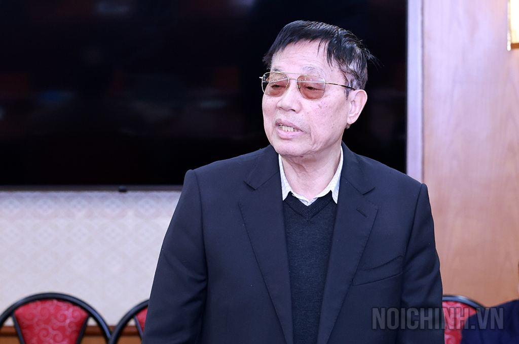 Đồng chí Vũ Tiến Chiến, nguyên Ủy viên Trung ương Đảng, nguyên Chánh Văn phòng Ban Chỉ đạo Trung ương về phòng, chống tham nhũng