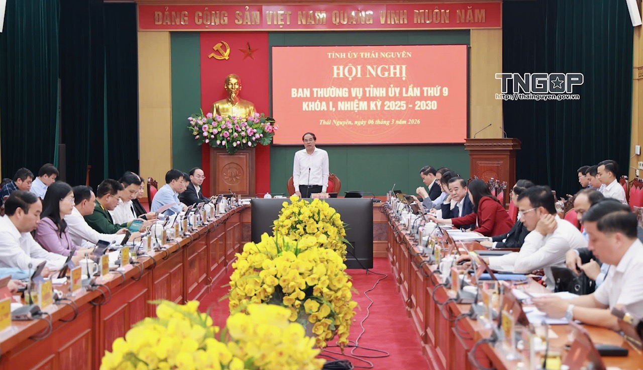 Hội nghị Ban Thường vụ Tỉnh ủy Thái Nguyên lần thứ 9