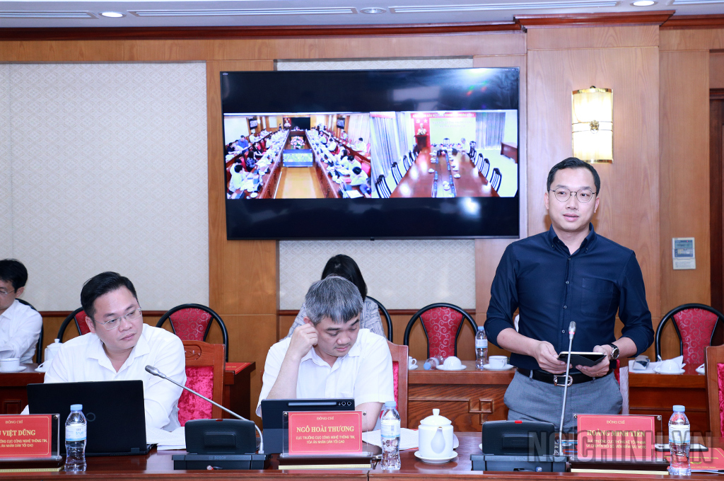 Đồng chí Hoàng Minh Tiến, Cục trưởng Cục Thống kê tội phạm và Chuyển đổi số, Viện Kiểm sát nhân dân tối cao