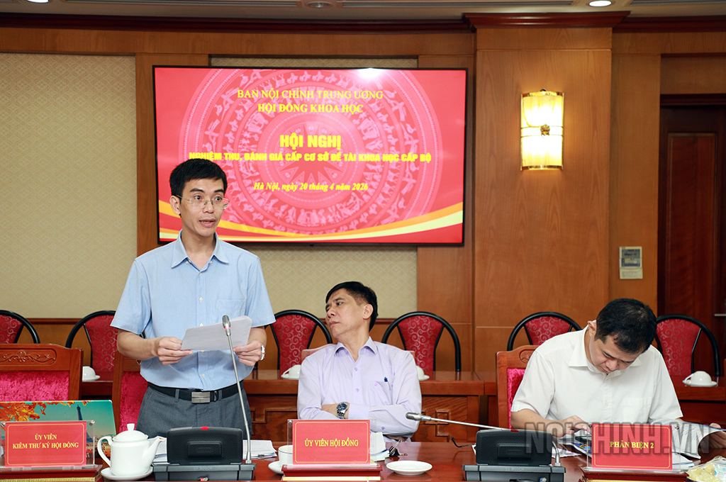 Đồng chí Nguyễn Văn Dũng, Chuyên viên chính Vụ Pháp luật, Ban Nội chính Trung ương, Ủy viên kiêm Thư ký Hội đồng công bố Quyết định thành lập Hội đồng