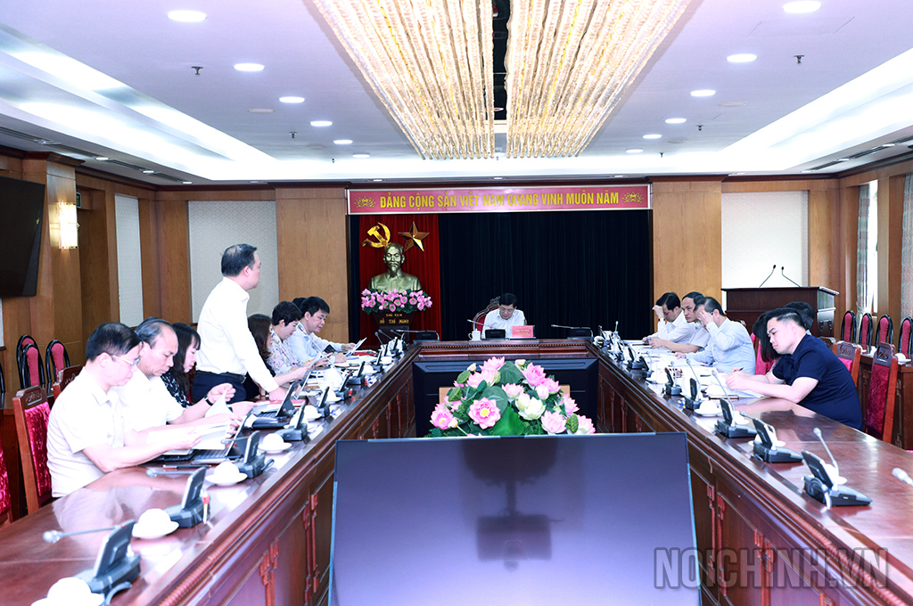 Một cuộc họp Đảng ủy Cơ quan Ban Nội chính Trung ương