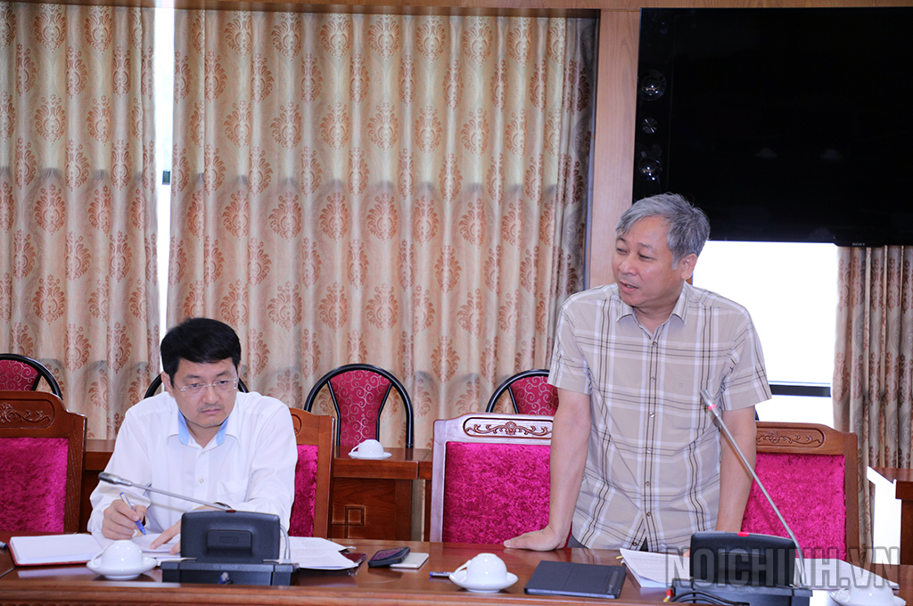 Đồng chí Nguyễn Cảnh Lam, Vụ trưởng Vụ Theo dõi công tác phòng, chống tham nhũng, lãng phí, tiêu cực, Ban Nội chính Trung ương