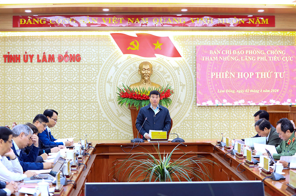 Một Phiên họp thường kỳ của Ban Chỉ đạo phòng, chống tham nhũng, lãng phí, tiêu cực tỉnh Lâm Đồng